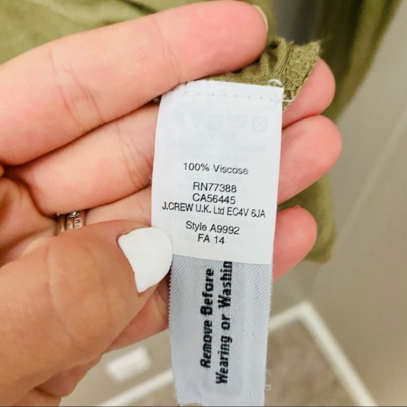 Madewell Long Sleeve Pullover Top Green Sz Small - Picture 6 of 9